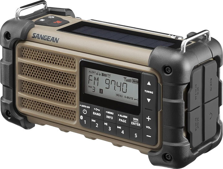 Sangean MMR-99 Outdoorradio UKW Notfallradio, Bluetooth® Solarpanel, spritzwassergeschützt, staubd