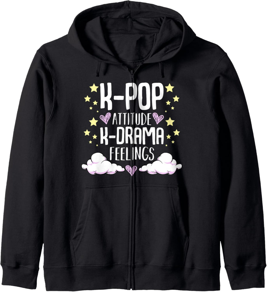 K-Pop Attitude K-Drama Feelings Koreanische Musik Pop Kultur Kapuzenjacke