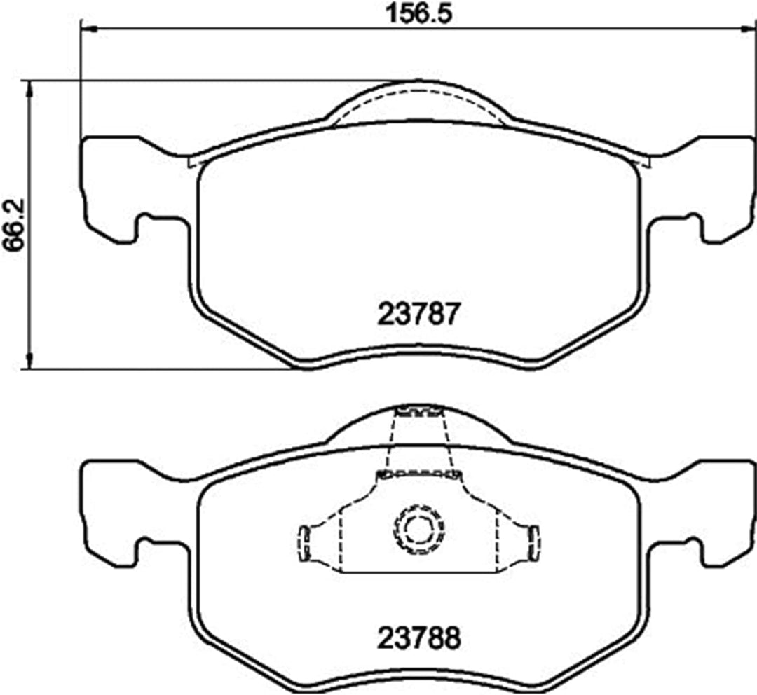 HELLA PAGID 8DB 355 010-141 Bremsbelagsatz - T1322 - Dicke/Stärke: 18.3mm - Bremssystem: Teves - nic