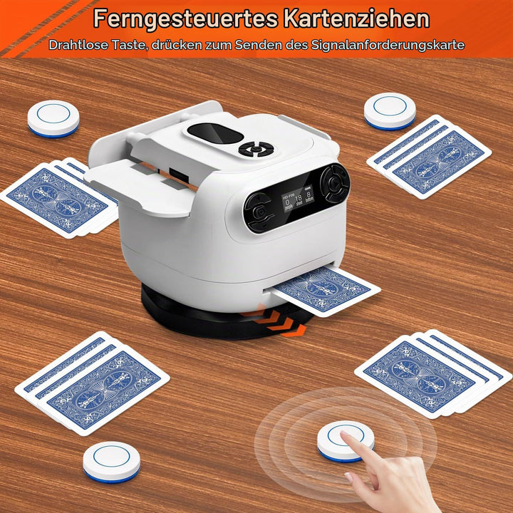 Automatischer Kartenmischmaschine und Austeiler 2-in-1, kartenmischer elektrische unterstützt 1-2 De