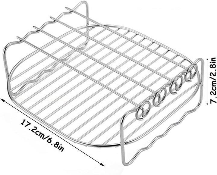 Grillrost Für Heissluftfritteuse, Heissluftfritteuse Grillrost, Luftfritteusen-Gestell 6, 7, 8 Zoll,