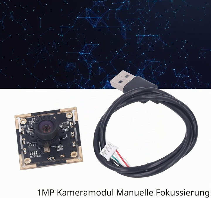 YWBL-WH USB 2.0 Kameramodul 1MP Weitwinkel 100°, 3 Stück PC Kamera Modul für Computer, Webcam Ersatz