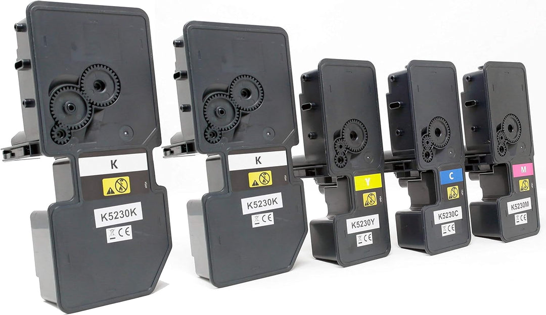 OBV 5er Set kompatibler Toner als Ersatz für Kyocera TK-5220 / TK-5230 für Kyocera ECOSYS M5521cdn M