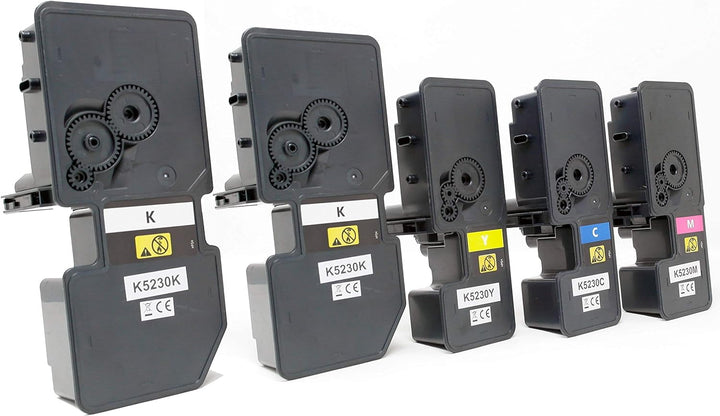 OBV 5er Set kompatibler Toner als Ersatz für Kyocera TK-5220 / TK-5230 für Kyocera ECOSYS M5521cdn M