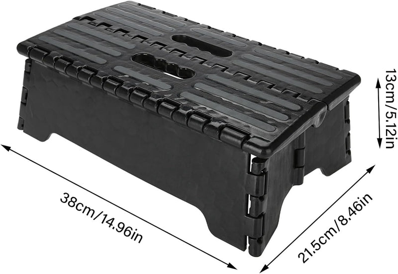 Half Step, Klappbarer Tritthocker Black Ladder für ältere schwangere Badreisende Reduziert die Höhe