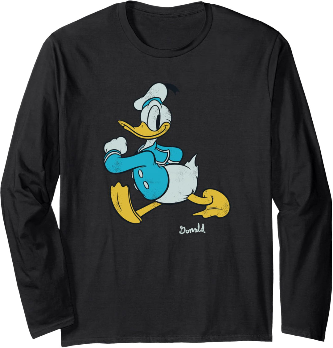 Disney Mickey and Friends Classic Donald Duck Langarmshirt