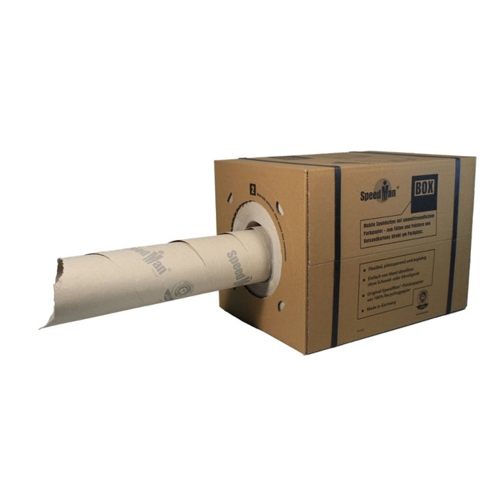 SpeedMan Box - Mobile Spenderbox mit Packpapier