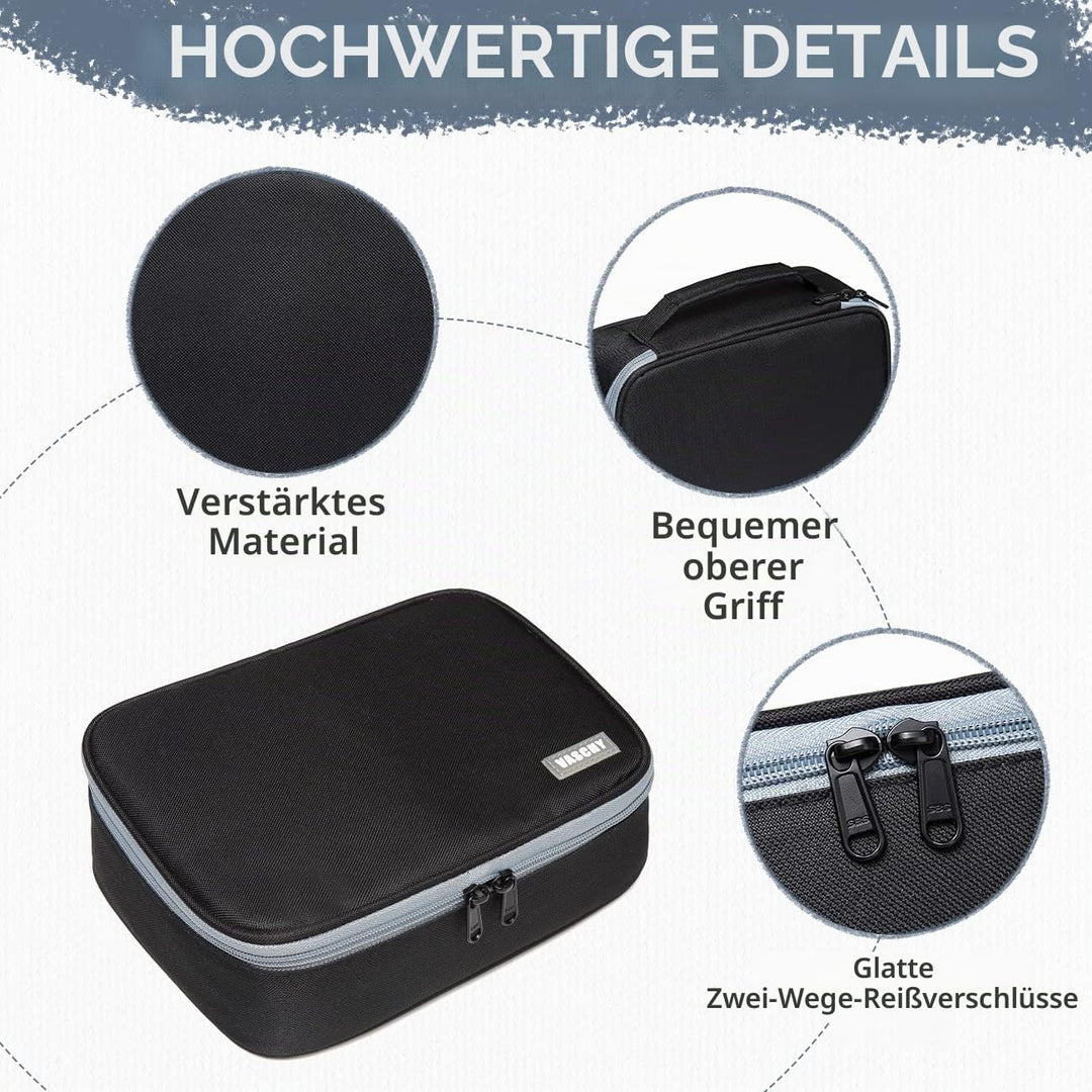 VASCHY Grosse Federmäppchen, Multi Fächer Mäppchen Organizer 72 Stück Etui Schule Federmappe Federta