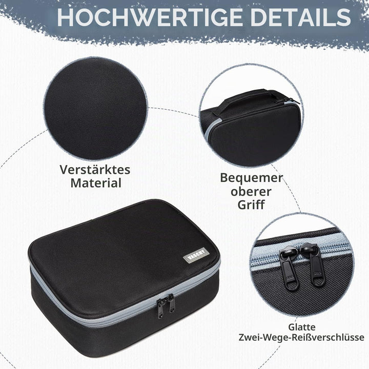VASCHY Grosse Federmäppchen, Multi Fächer Mäppchen Organizer 72 Stück Etui Schule Federmappe Federta