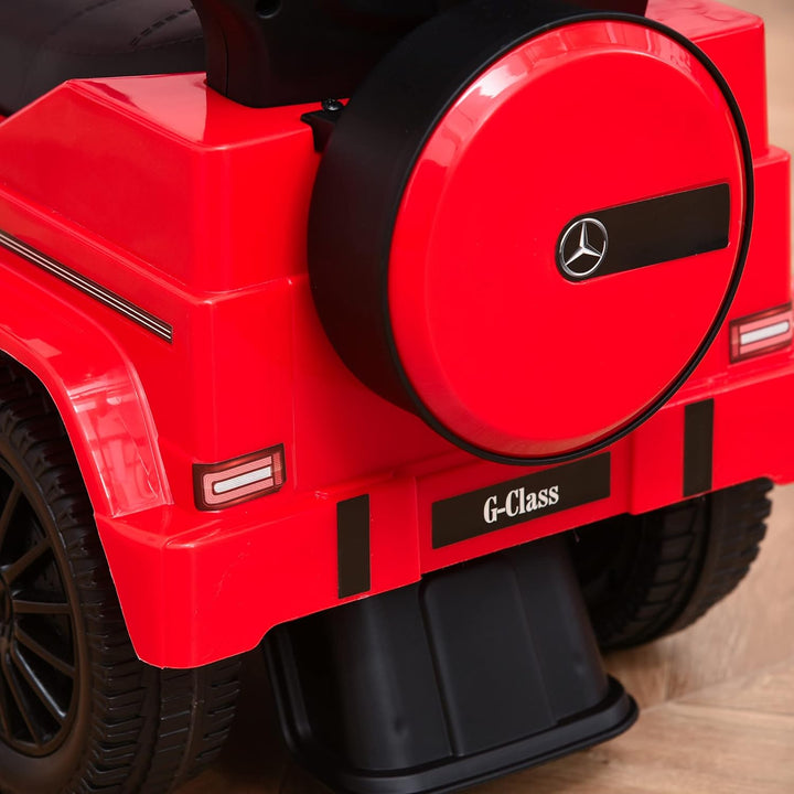 HOMCOM Rutschauto mit Schiebstange Mercedes-Benz G350 Rutschfahrzeug mit Lenkrad 3-in-1 Schiebeauto