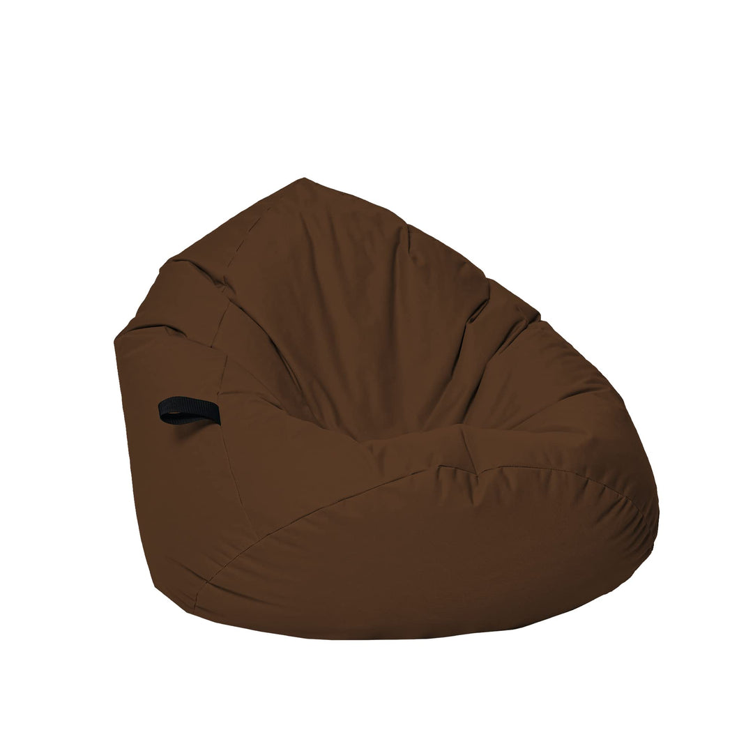 Sitzsack Tropfenform Kastanie - für Kinder &amp; Erwachsene – Indoor wie Outdoor da er Wasserfest ist– f