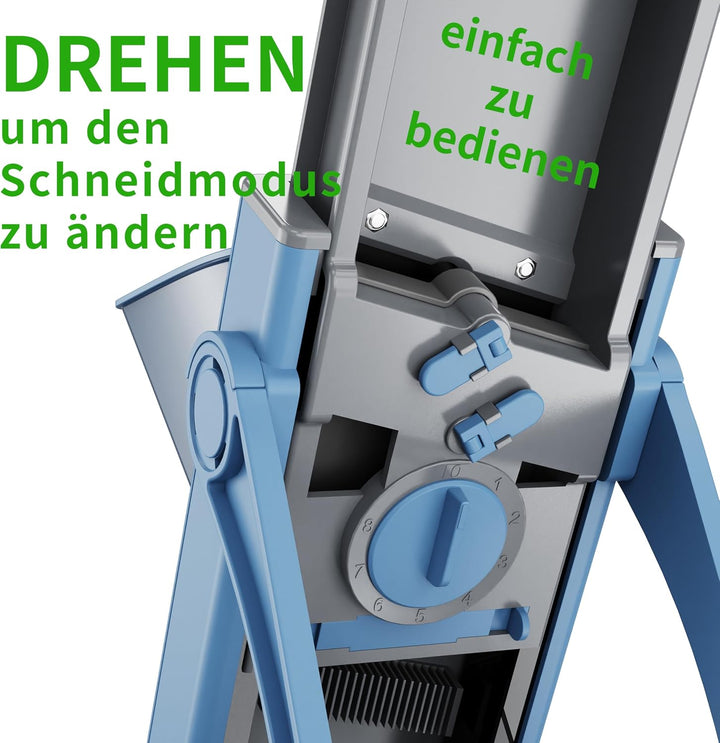 Mandoline Vegetable Slicer Pommesschneider Gurkenhobel，für die Küche, Zerkleinerer, Gemüseschneider