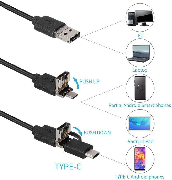 USB Digital Mikroskop, XVZ Handy USB-Digitalmikroskop 50X-1600X-Vergrösserung, kompatibelür Android,