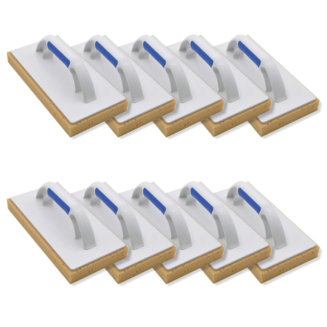 10er Set DEWEPRO® - Schwammbrett - Fliesenwaschbrett mit 30mm Schwammauflage - 280x140mm - Waschbret