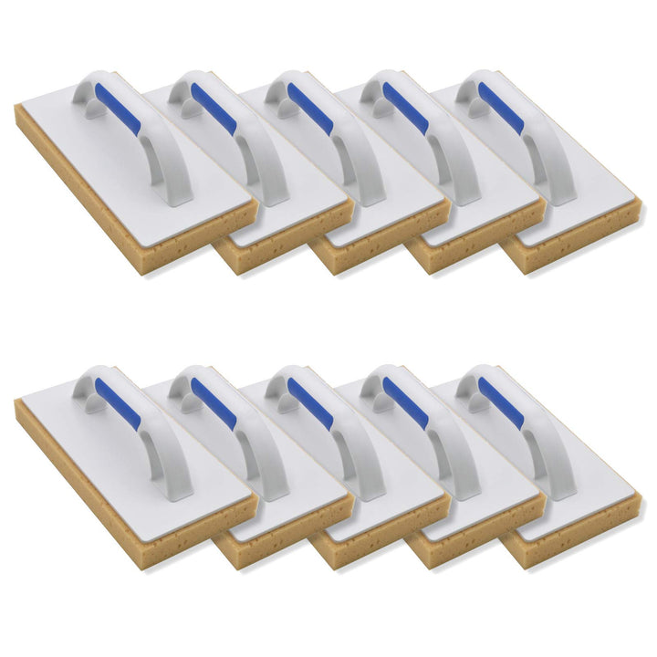 10er Set DEWEPRO® - Schwammbrett - Fliesenwaschbrett mit 30mm Schwammauflage - 280x140mm - Waschbret