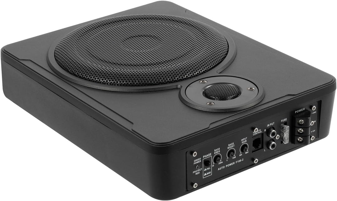 Subwoofer Auto mit Dualmodus, 31.5*24*7.5CM Auto Untersitz Subwoofer kompakte Auto-Lautsprecher Ultr