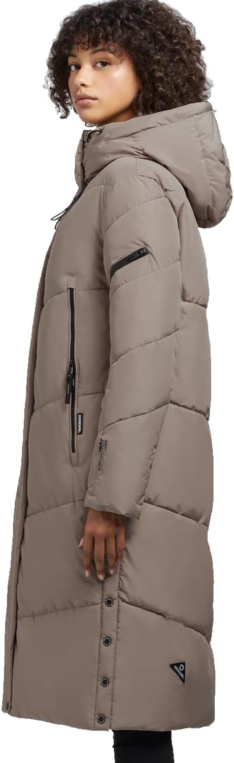 khujo Damen Steppmantel Sonje 5 XS Greige, XS Greige