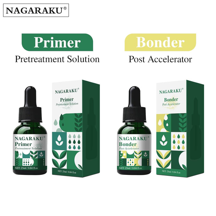 NAGARAKU Wimpern Primer 25ML Vorbereitung für Wimpernverlängerung Reinigt Naturwimpern sanft vor der