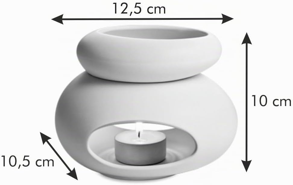 Tescoma Stones Fancy Home Aroma-Diffusor, Keramik, Bianco, TU