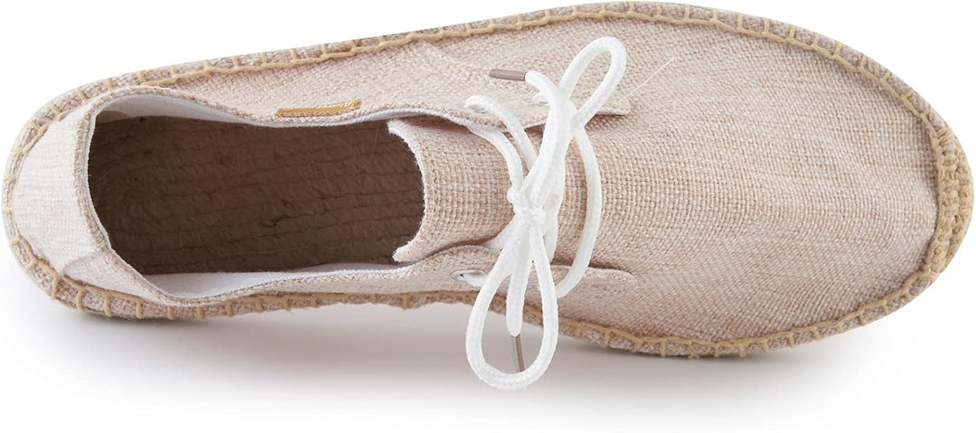 Alexis Leroy Lace Up Herren Espadrilles 42 EU Aprikose 22ss, 42 EU Aprikose 22ss