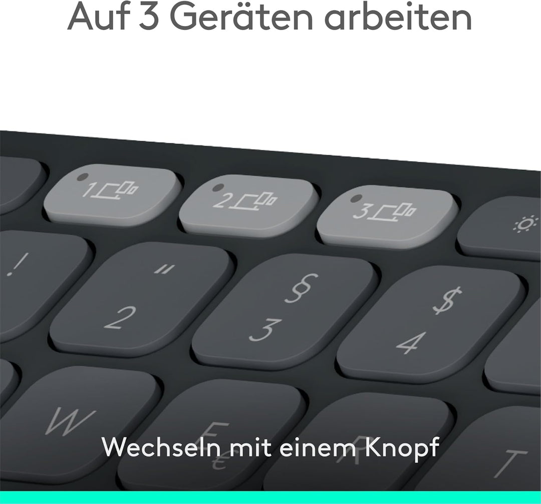 Logitech Keys-to-GO 2 Mobile Bluetooth-Tastatur + Pebble Mouse 2 Bluetooth-Maus M350s, leichtes kabe