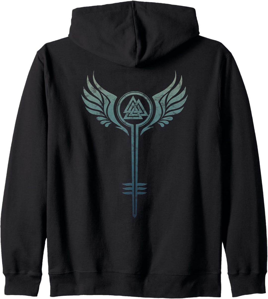 Walküre Schildmaid Symbol Valknut Wikinger Odin Viking Kapuzenjacke