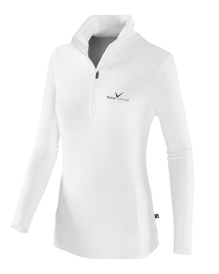 Black Crevice Damen Fleece-Skirolli I Ski-Pullover für Damen Grössen I Damen-Funktionsshirt I Damen