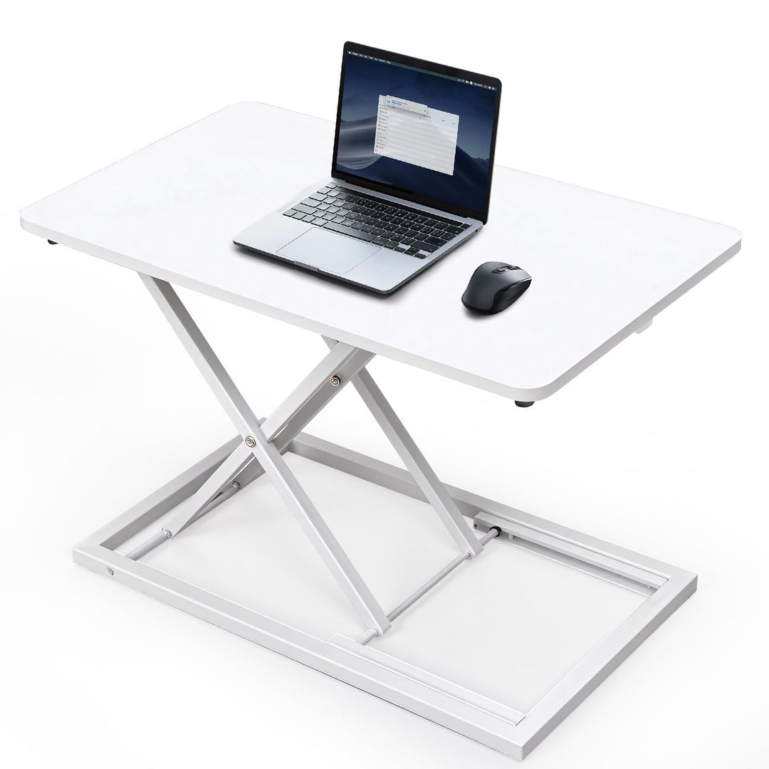 Gugxiom Stehpult-Konverter Höhenverstellbar, 60CM Einzel-Stehpult-Aufsatz für Ergonomische Sitz-Steh
