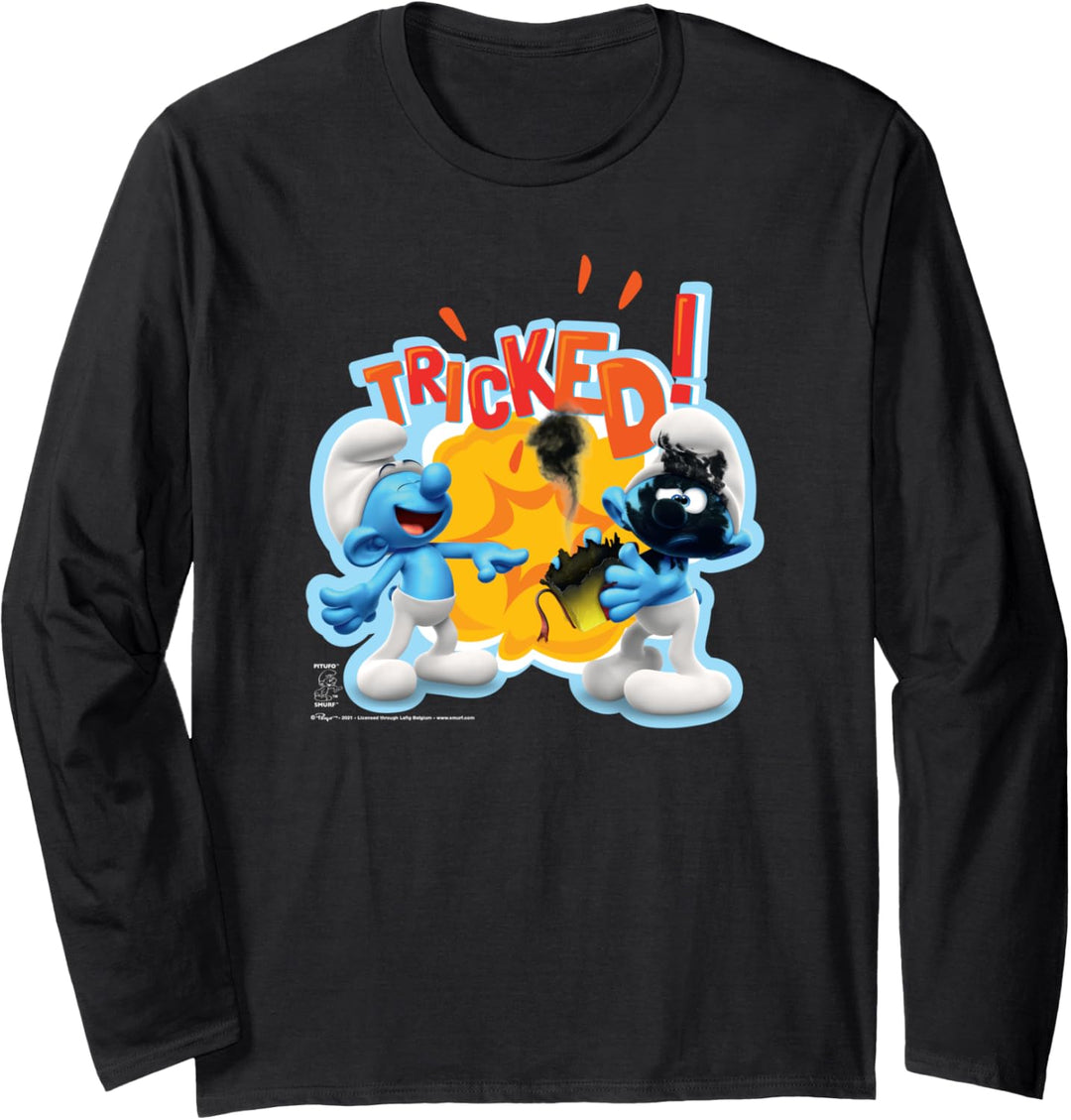 The Smurfs Schlumpfe Jokey Exploding Present Tricked! Langarmshirt