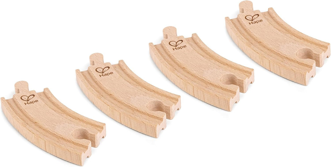 Hape Eisenbahnwelt Grosses Schienenausbauset, 24 Teile, ab 3 Jahren, Beige Single, Single