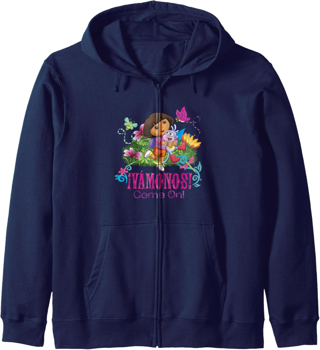 Dora the Explorer Vamanos! Dora And Boots Floral Kapuzenjacke