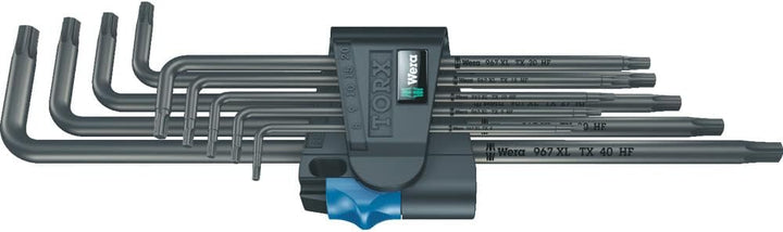 Wera 05024450001 967/9 TX XL HF 1 Winkelschlüsselsatz mit Haltefunktion, lang, 9-teilig 9-teilig Sch