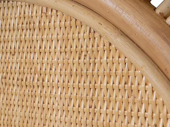Vente-unique - Bettkopfteil - Rattan - 140 cm - Naturfarben - SOLIA