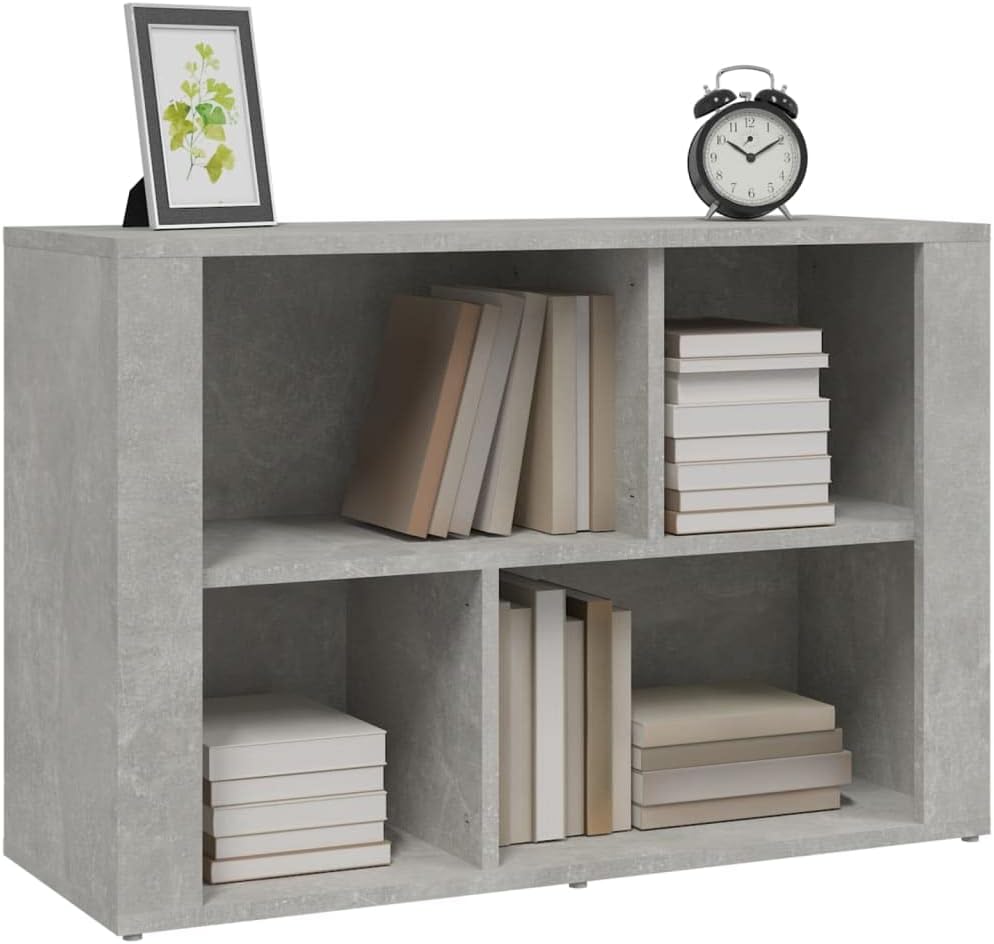 FIRBNUS Bücherschranks 80x30x54 cm mit 3 Fächern Beistellschrank Schubladenschrank Lowboard Lagersch