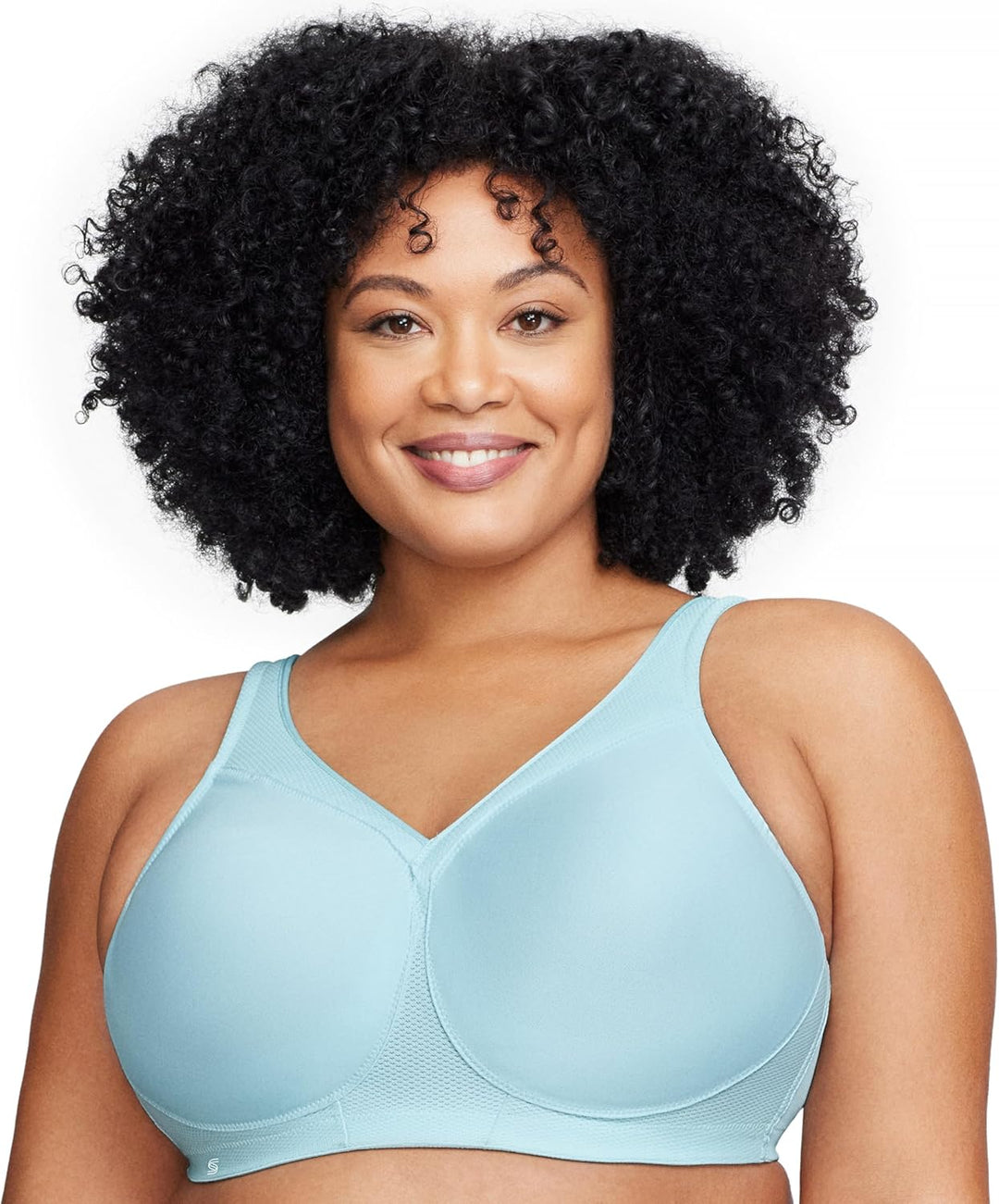 Glamorise Damen Vollschalen BH Full Figure MagicLift Seamless Wirefree Sports Bra #1006 Eiswasser 75