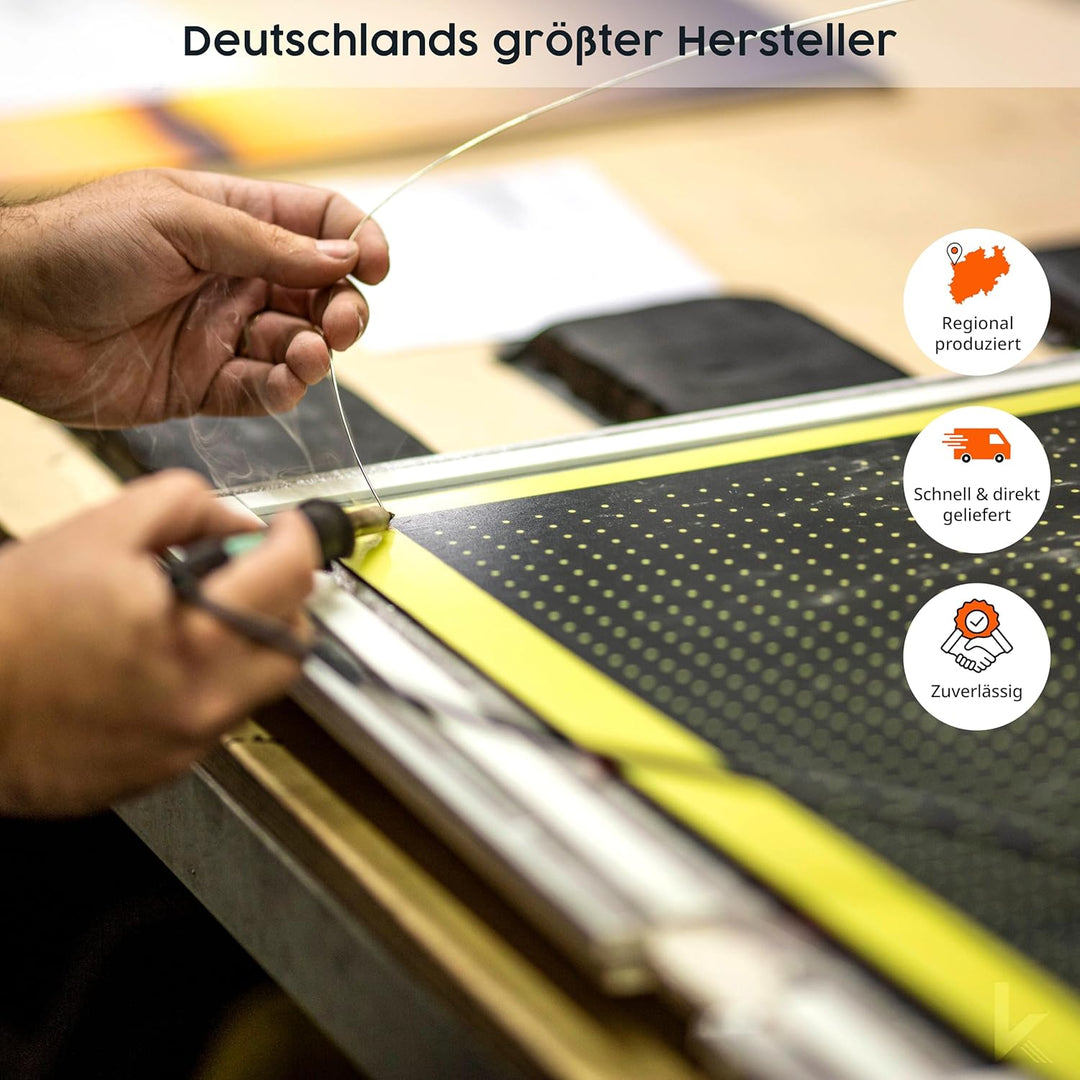 Infrarot Heizung 600 Watt Bildheizung mit Digitalthermostat Elektroheizung mit Stecker für Steckdose