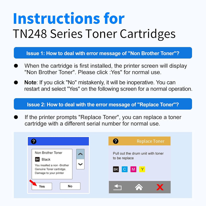 MYCARTRIDGE TN248XL Kompatibel für Brother TN248 TN248XL für Brother MFC-L3760CDW Toner DCP-L3560CDW