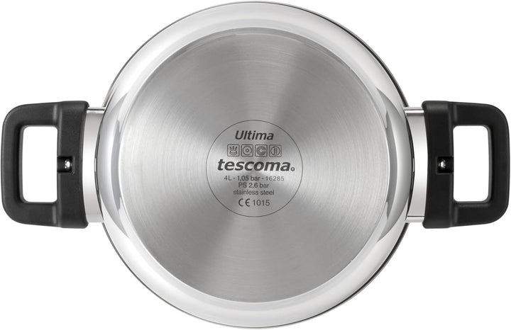 Tescoma Schnellkochtopf ULTIMA 4,0 l, Silber 4 Liter, 4 Liter