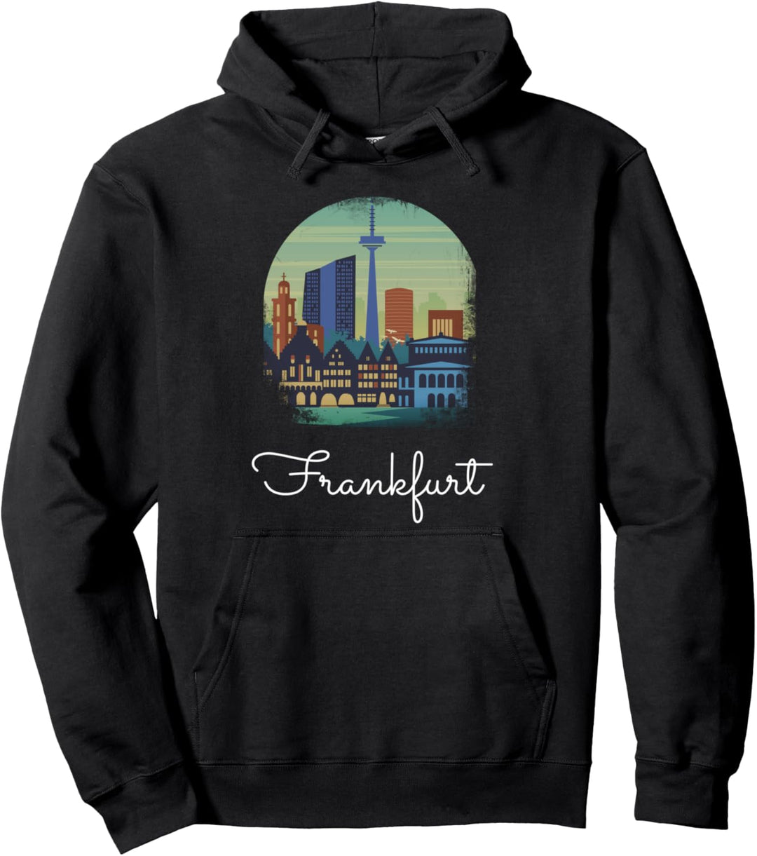 Frankfurt Skyline Pullover Hoodie