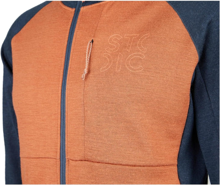 STOIC Herren Merino260 StadjanSt. Hoody Merinohoodie Full-Zip Kapuzenpullover 3XL Dark Navy, 3XL Dar