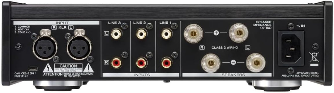 Teac AX-505-B Stereo Vollverstärker (115 Watt je Kanal, Stromsparfunktion, Kopfhörerverstärkerschalt