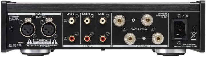 Teac AX-505-B Stereo Vollverstärker (115 Watt je Kanal, Stromsparfunktion, Kopfhörerverstärkerschalt