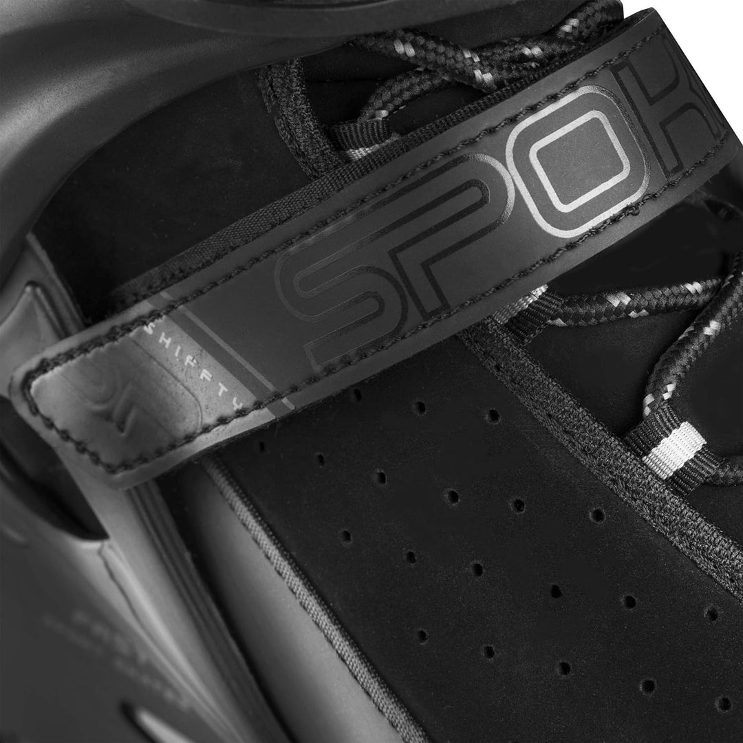 Spokey SHIFFTY PRO Inline Skates für Erwachsene bis max. Naturleder. Gewicht 100 kg, Alu-Schienen, K