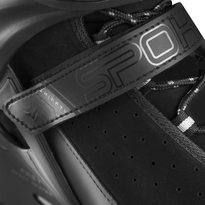Spokey SHIFFTY PRO Inline Skates für Erwachsene bis max. Naturleder. Gewicht 100 kg, Alu-Schienen, K