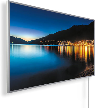 Infrarotheizung – Bildmotive – TÜV SÜD - 600 Watt + Thermostat - Weisser Rahmen (17. Ausblick bei Na
