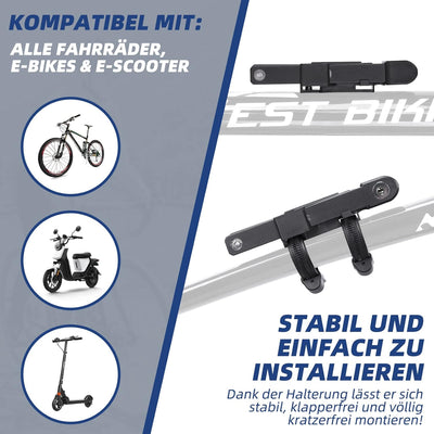 Faltschloss mit Halterung - fahrradschloss hohe sicherheit mit 80cm lang inkl 2 Schlüssel - Fahrrad