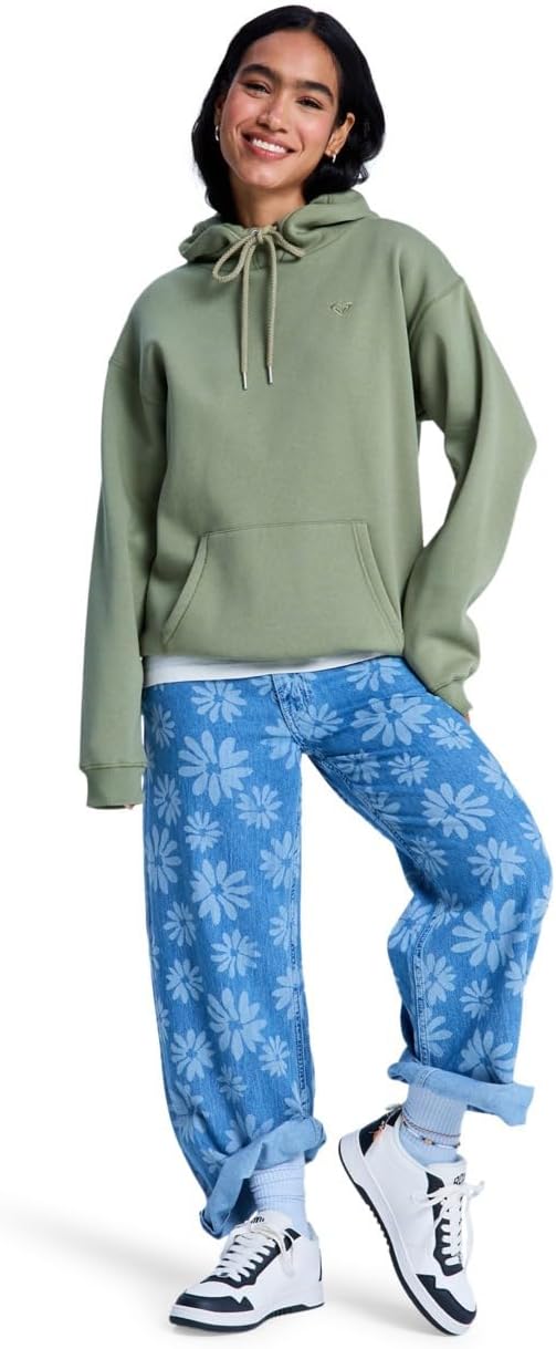 Roxy Damen Surf Stoked Hoodie Brushed Pullover (1er Pack) XS Grün (Oil Green), XS Grün (Oil Gre
