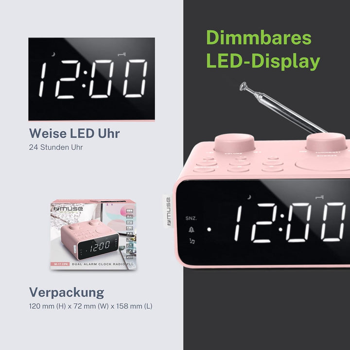 Muse M-17 CPK Radiowecker rosa, Rosa