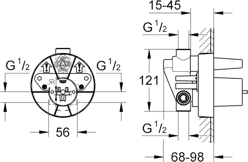 Grohe EHM Rohinstallation