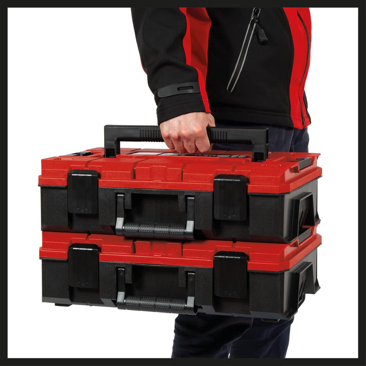 Original Einhell E-Case S-F Systemkoffer (max. 25 kg, universelle Aufbewahrung und Transport von Zub